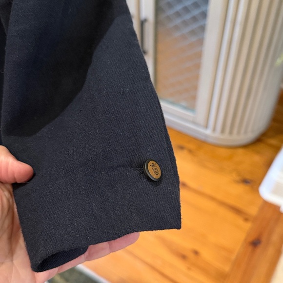 Willi Smith Navy Linen Women's Blazer Medium - Picture 5 of 12